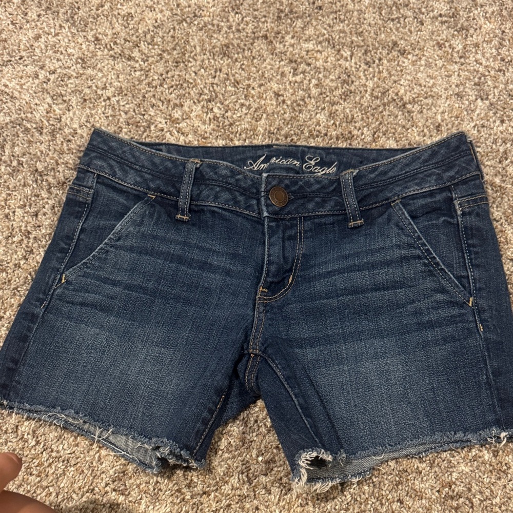 American Eagle Outfitters Dark Blue Jean Shorts
